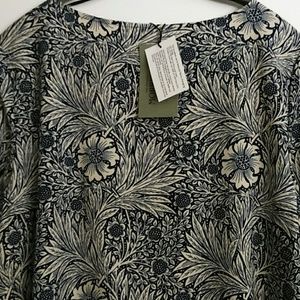 Navy Blue and Cream Dress